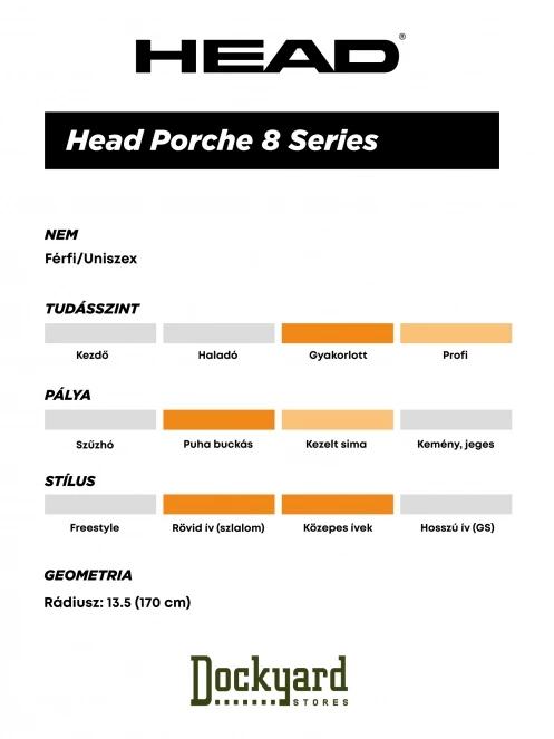 HEAD Porsche 8 Series + Prot. PR 13 GW férfi síléc sárga színben 7