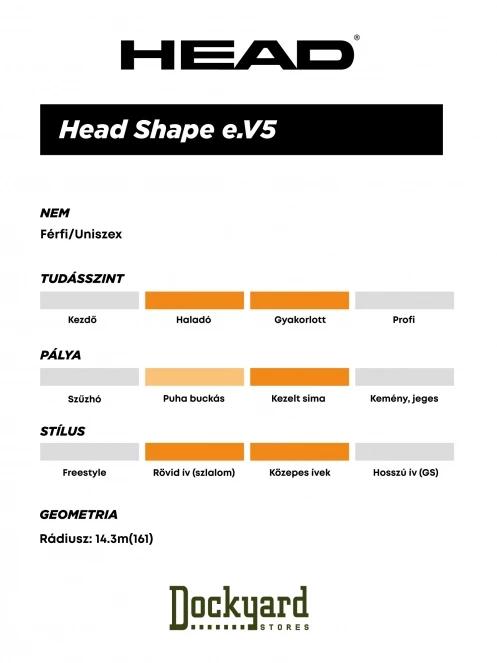 HEAD Shape e.V5 + PR 11 GW síléc fekete színben 3