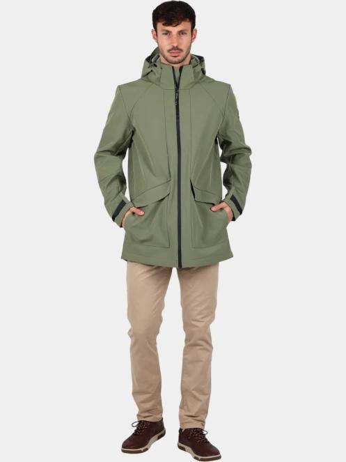 TBS Helnylon férfi softshell kabát oliva színben 5