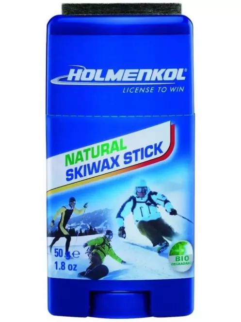 Holmenkol Natural Skiwax Stick-50g síwax kék színben 2