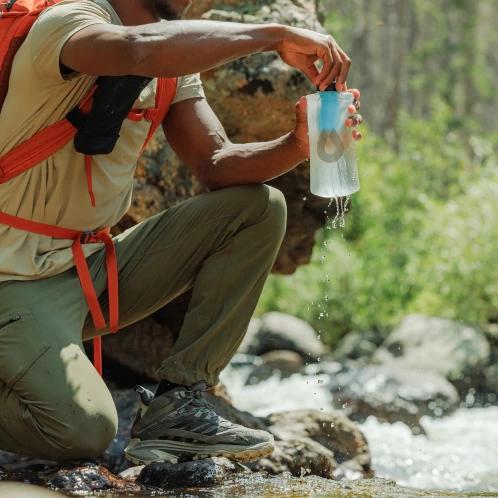 HYDRAPAK Packflask Filter Kit 750ml vízszűrő világoskék színben 5