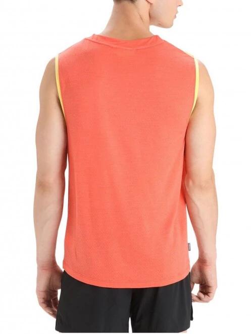 Icebreaker M ZoneKnit Tank férfi rövid ujjú sport póló sárga színben 3