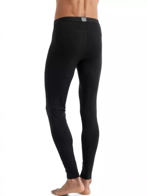 Icebreaker Men 200 Oasis Leggings férfi aláöltöző nadrág fekete színben 3
