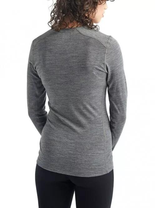 Icebreaker Women 200 Oasis LS Crewe női aláöltöző felső fekete színben 3