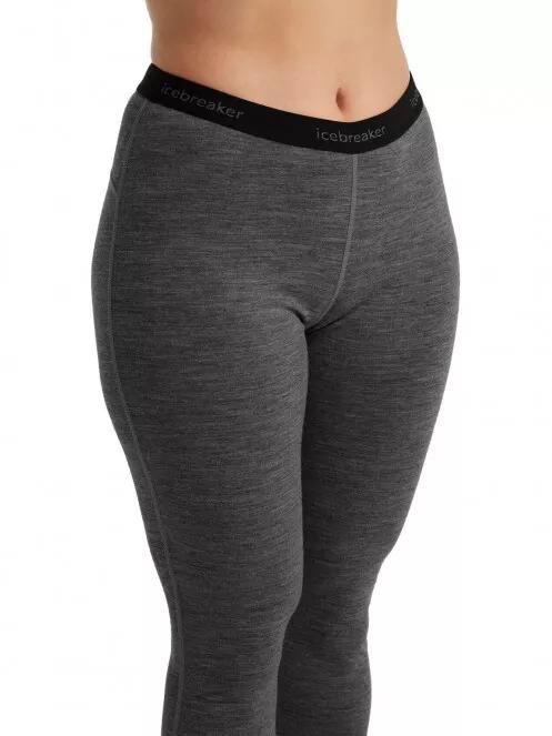 Icebreaker Women 200 Oasis Leggings női aláöltöző nadrág szürke színben 5