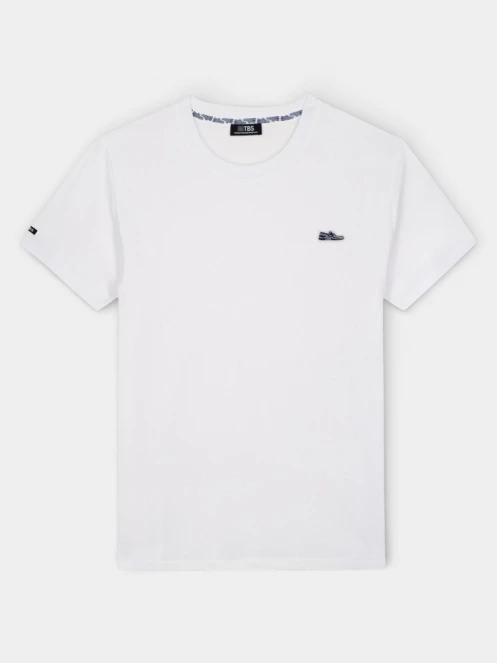 TBS Iconetee férfi rövid ujjú póló fehér színben 2