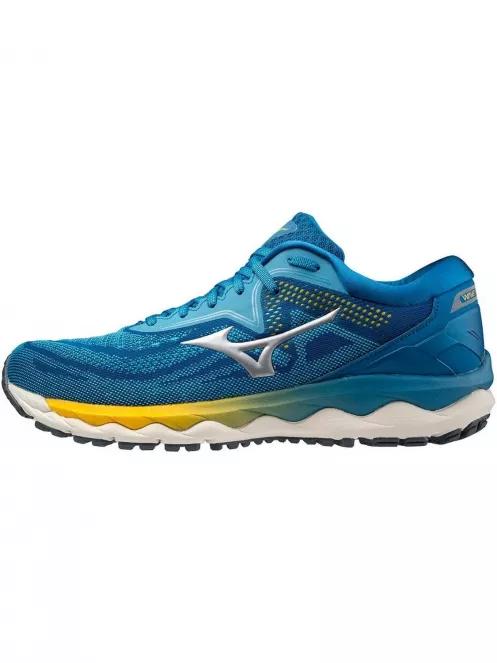 Mizuno Wave Sky 4 férfi futócipő kék színben 3