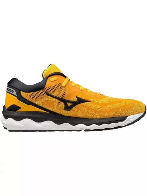 Mizuno Wave Sky 4 férfi futócipő sárga színben 2