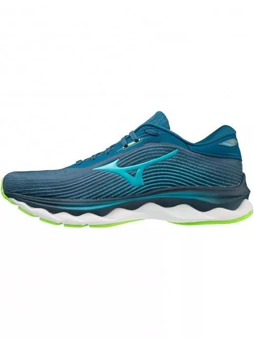 Mizuno WAVE SKY 5 férfi futócipő kék színben 3