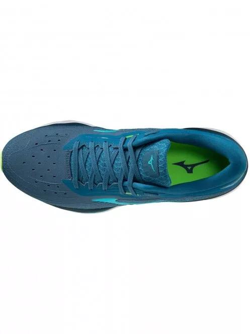 Mizuno WAVE SKY 5 férfi futócipő kék színben 4