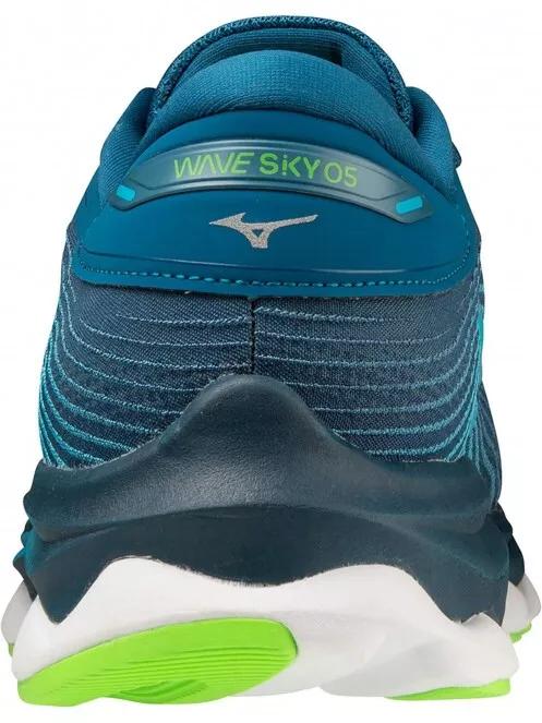 Mizuno WAVE SKY 5 férfi futócipő kék színben 5