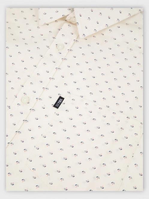 TBS Kevincha férfi rövid ujjú ing homok színben 4