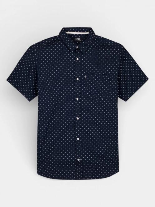 TBS Kevincha férfi rövid ujjú ing sötétkék színben 2