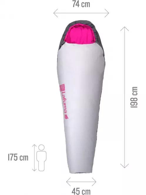 Lafuma Active 10° W női hálózsák szürke színben 5