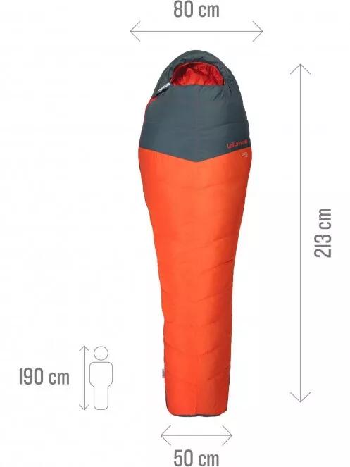 Lafuma Downleaf -2 hálózsák narancssárga színben 3