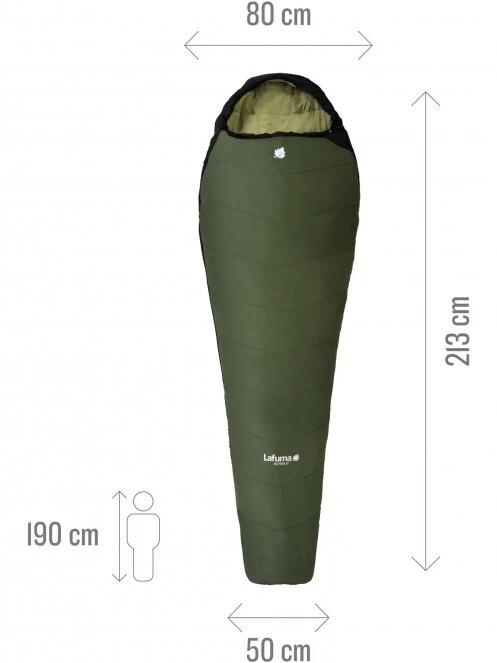 Lafuma ACTIVE 5° hálózsák zöld színben 3