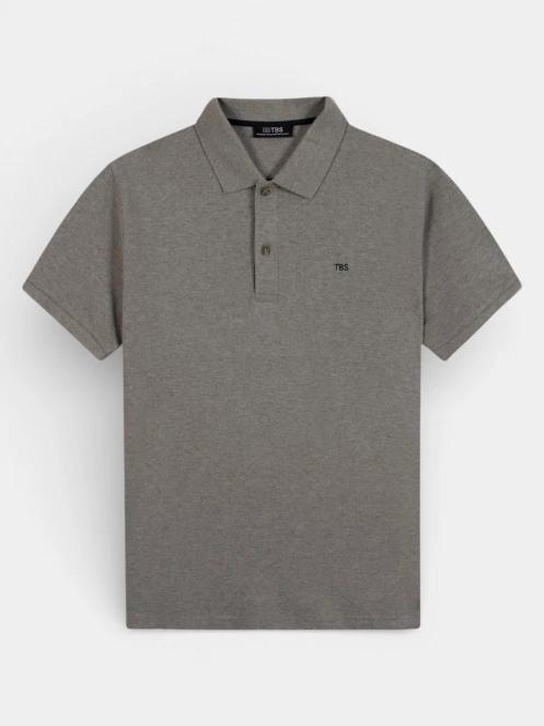 TBS Liciopol férfi galléros póló szürke színben 2