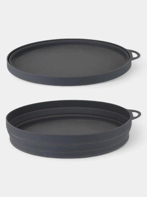 Lifemarque Silicone Ellipse Flexi-Plate összecsukható tányér szürke színben 4