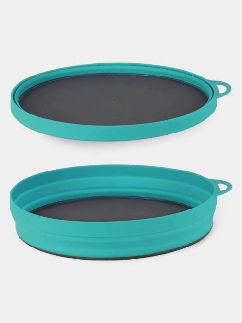 Lifemarque Silicone Ellipse Flexi-Plate összecsukható tányér kék színben 4