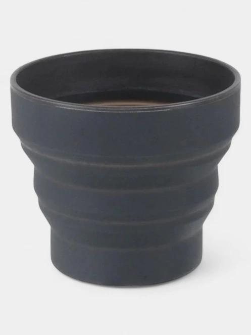 Lifemarque Silicone Ellipse Flexi-Mug összecsukható pohár szürke színben 2