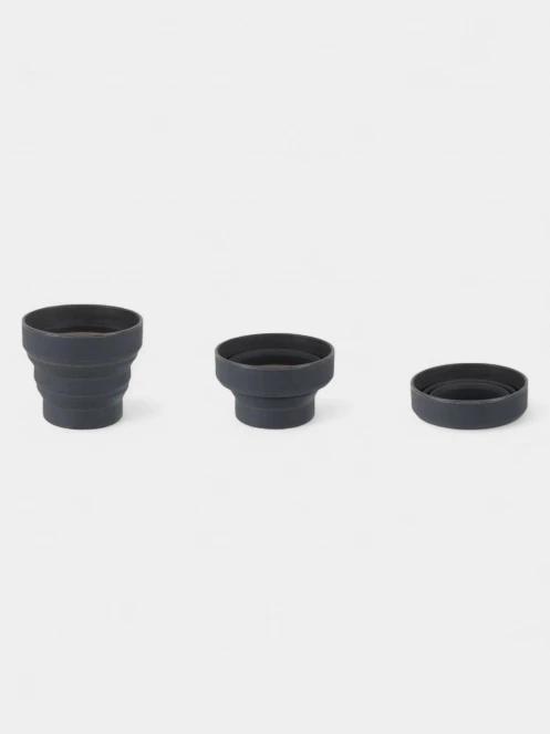 Lifemarque Silicone Ellipse Flexi-Mug összecsukható pohár szürke színben 3