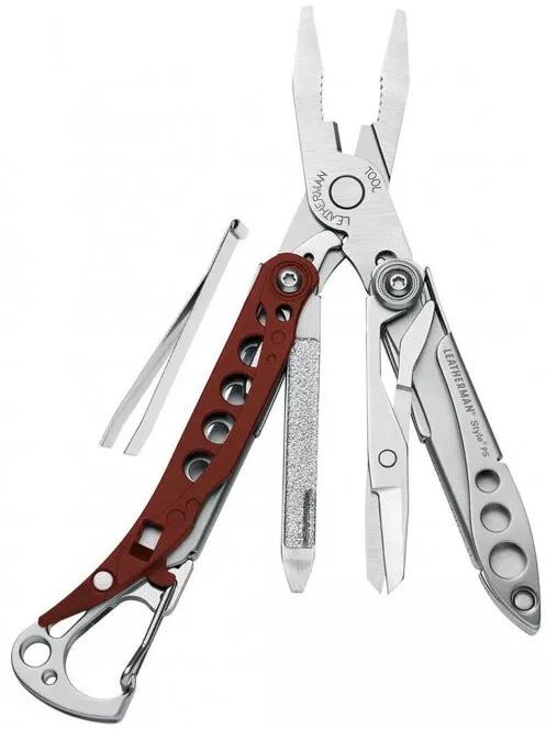 Leatherman Style Ps mini-kéziszerszám kéziszerszám piros színben 3