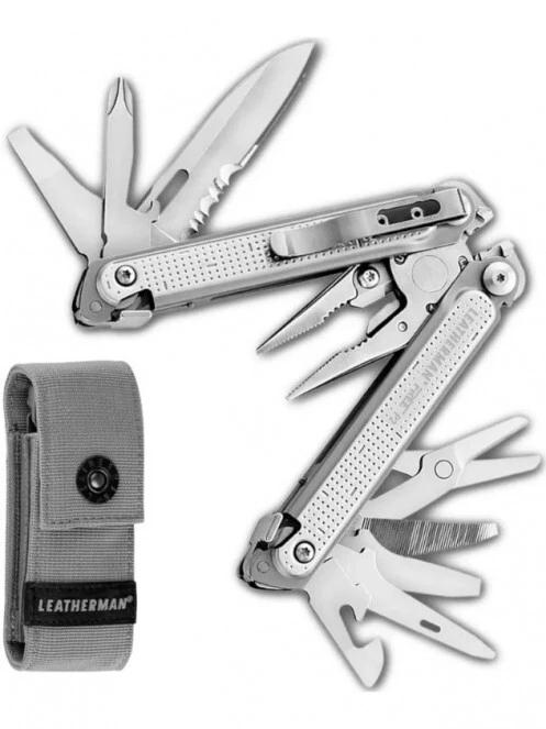 Leatherman FREE P2 multiszerszám gyöngyvászon tok multiszerszám szürke színben 2