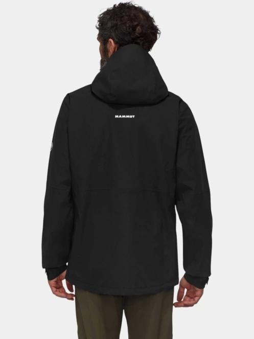 Mammut Linard Guide HS Hooded Jacket férfi vízhatlan túrakabát fekete színben 4
