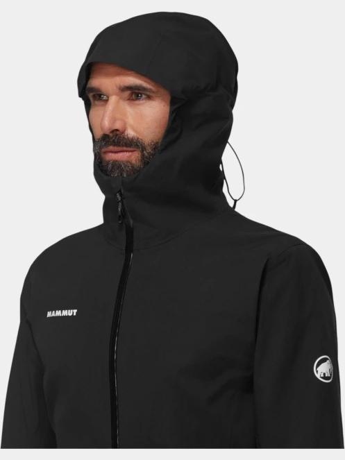 Mammut Linard Guide HS Hooded Jacket férfi vízhatlan túrakabát fekete színben 5