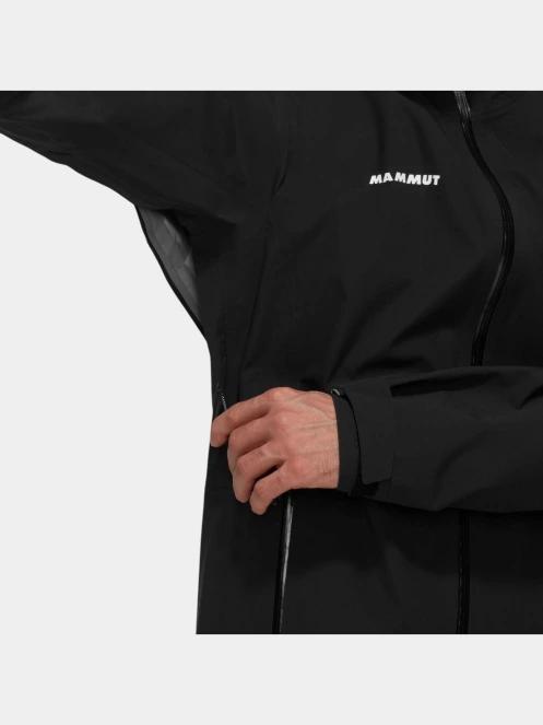 Mammut Linard Guide HS Hooded Jacket férfi vízhatlan túrakabát fekete színben 7