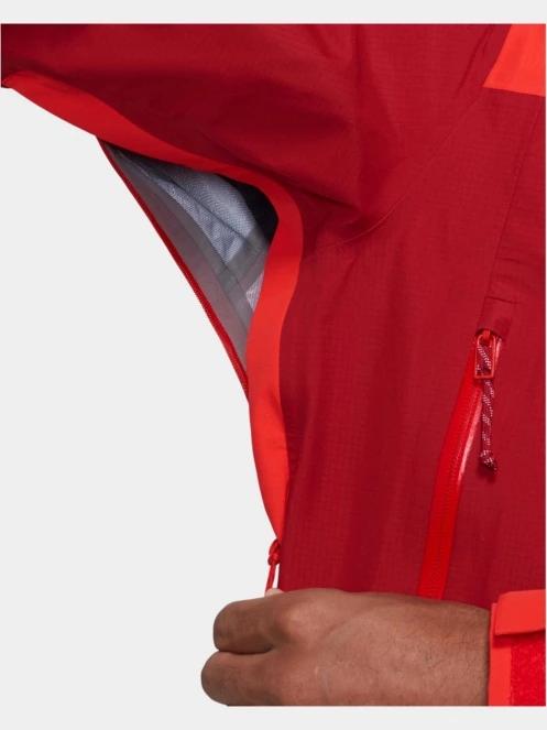 Mammut Alto Guide HS Hooded Jacket férfi vízhatlan túrakabát piros színben 6