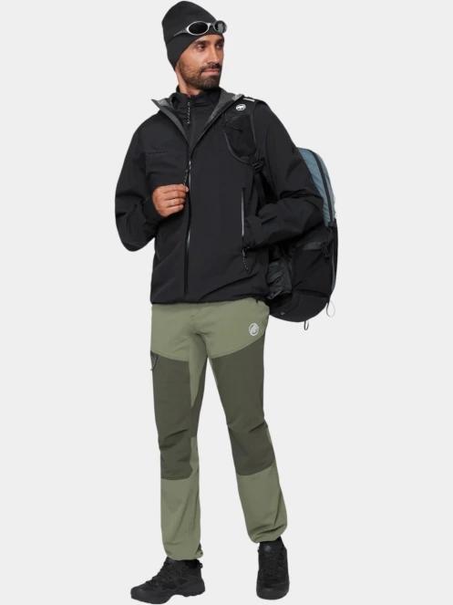 Mammut Crag HS Hooded Jacket férfi vízhatlan túrakabát fekete színben 5