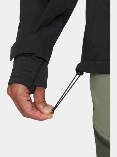 Mammut Crag HS Hooded Jacket férfi vízhatlan túrakabát fekete színben 6