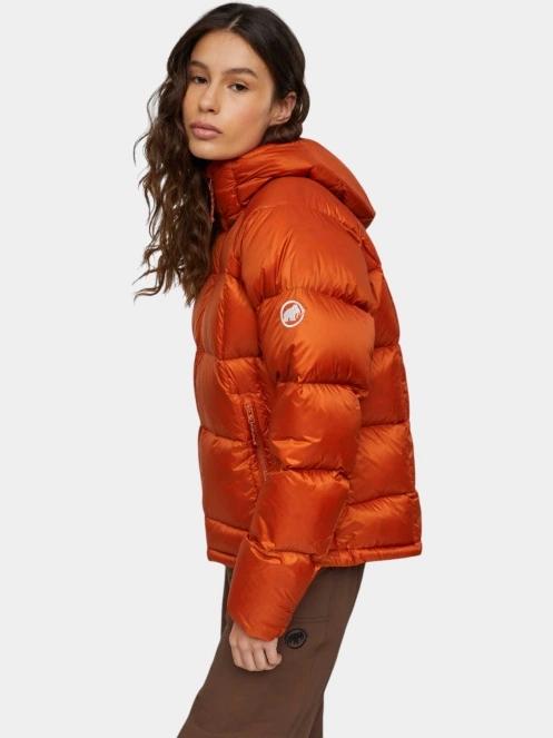 Mammut Glacier Glow IN Hooded Jacket női pehelykabát narancssárga színben 4
