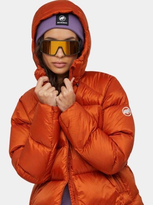 Mammut Glacier Glow IN Hooded Jacket női pehelykabát narancssárga színben 5