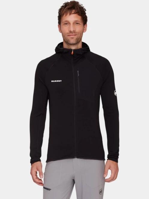 Mammut Aenergy Light ML Hooded Jacket férfi polár pulóver fekete színben 2