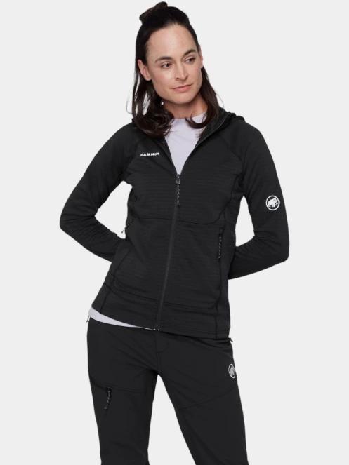 Mammut Taiss ML Hooded Jacket női polár pulóver fekete színben 2