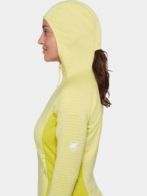 Mammut Taiss ML Hooded Jacket női polár pulóver sárga színben 6