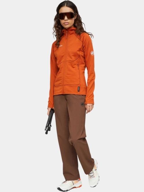 Mammut Taiss ML Hooded Jacket női polár pulóver narancssárga színben 5