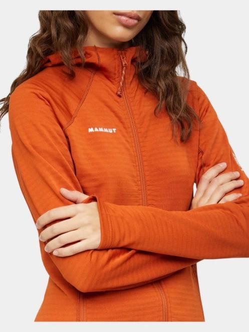 Mammut Taiss ML Hooded Jacket női polár pulóver narancssárga színben 7