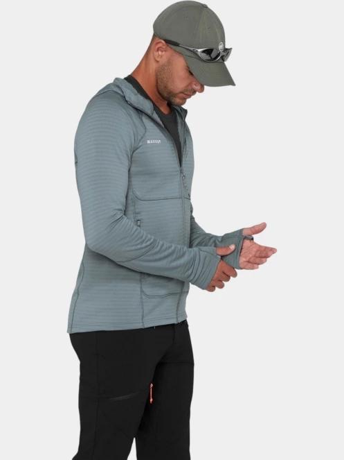 Mammut Taiss ML Hooded Jacket férfi polár pulóver szürke színben 3