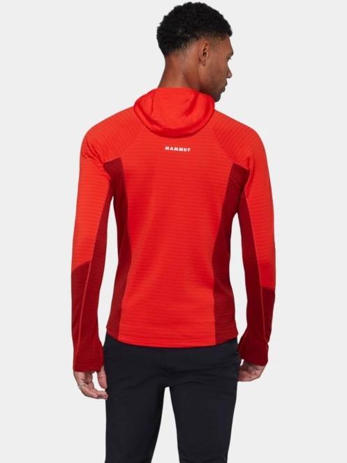 Mammut Taiss ML Hooded Jacket férfi polár pulóver piros színben 4