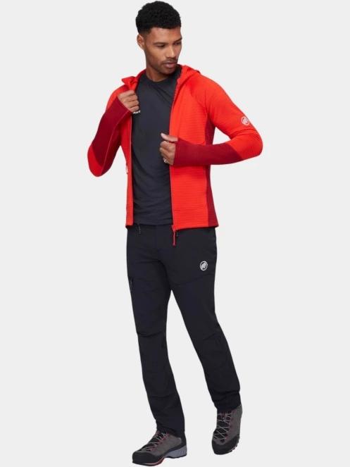 Mammut Taiss ML Hooded Jacket férfi polár pulóver piros színben 5