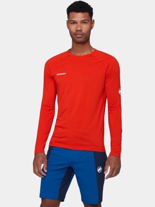 Mammut Ducan FL Longsleeve férfi aláöltöző felső piros színben 2