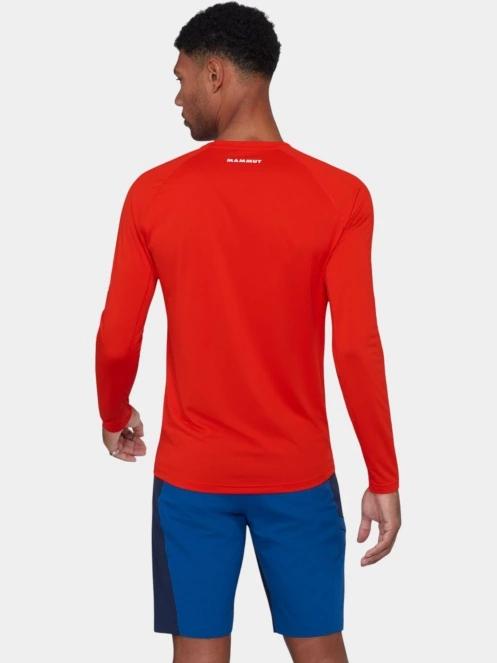 Mammut Ducan FL Longsleeve férfi aláöltöző felső piros színben 4