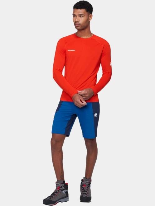 Mammut Ducan FL Longsleeve férfi aláöltöző felső piros színben 5