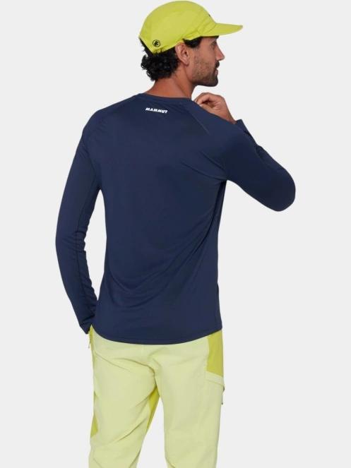 Mammut Ducan FL Longsleeve férfi aláöltöző felső sötétkék színben 4