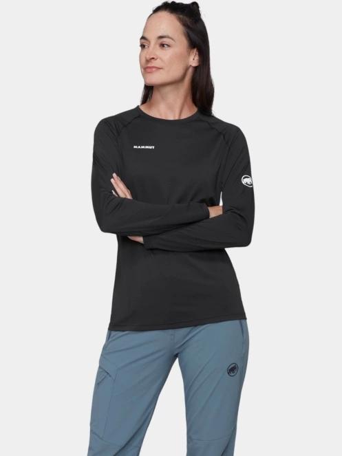 Mammut Ducan FL Longsleeve női aláöltöző felső fekete színben 2