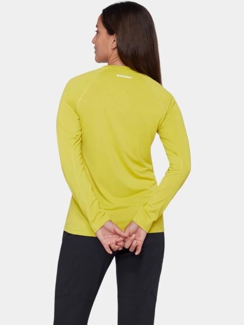 Mammut Ducan FL Longsleeve női aláöltöző felső sárga színben 4