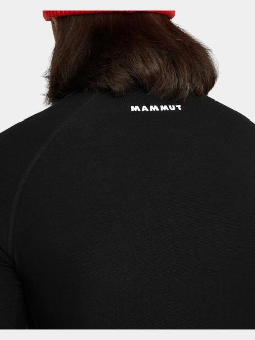 Mammut Tree Wool Thermal FL Half Zip Longsleeve férfi hosszú ujjú sport póló fekete színben 5